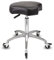 Staboos Rollhocker bis 160 kg - Ergonomisch geformter Sitz mit Bremse - Drehhocker (Premium Rollen) Praxishocker höhenverstellbar (55 cm bis 75 cm)