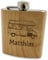 Holz Flachmann mit Name graviert | Geschenkidee Vatertag Männertag | Gravur personalisiertes Geschenk Camping Wohnmobil Outdoor (Camping)