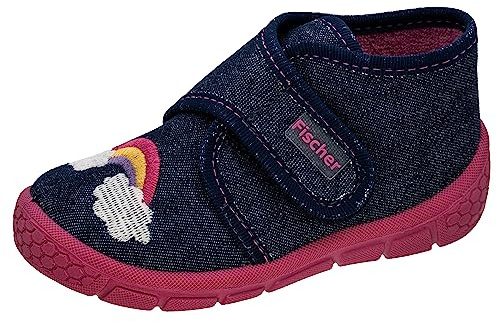Fischer Kinder Hausschuh Pferde Applikation Klett Mädchen 641342