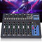 Controller professionale DJ a 7 canali Bluetooth audio mixer USB/MP3/Bluetooth palcoscenico Live Mixer 6 modalità musica mixer mixer per registrazioni in studio
