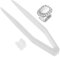 IWOWHERO Grill 1 Satz Dekorative Zahnspange Strass-zahngitter Hip-hop-munds Rapper-zahnspange Mundgitter Vampirzähne en Hip-hop-zahnspangen Zahn-set Kupfer 18k Kleidung Hip Hop