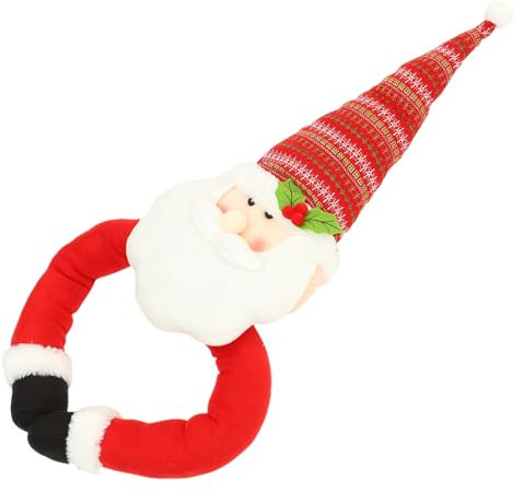 Abaodam Weihnachtsmann Weihnachtsbaumspitze Christbaumspitze Tannenbaumspitze Cartoon Stoff Weihnachtsbaum Topper Christbaumschmuck Weihnachtsbaumschmuck für Weihnachtsfeier Deko