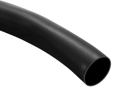QUARKZMAN Tube PVC Noir pour Faisceau de Câbles, 25mm ID 3 Mètres de Long Tube PVC pour Câble Électrique Manchon pour la Gaine de Câbles et la Protection des Fils