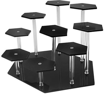 Mairuker Parfüm-Organizer, 9-stöckig, Acryl-Ständer, niedlicher Cupcake-Ständer, Regal, kompatibel mit Funko Pop Actionfiguren, für Sammlung, Dessert, Schmuck, Kosmetik, Schreibtisch-Dekoration