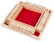 Sharplace 4-Spieler Shut The Box Spiel Würfelspiel Holz Mathematik Lernspielzeug Board Würfelspiel Family Brettspiele Urlaub unterhaltsames Spiel Holz Brettspiel für Zuhause, Party Oder Bar, Rot