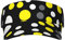 Aqsmulta Sonnenschutz, Sonnenschutz, verstellbar, atmungsaktiv, Unisex, Sportmütze, für Strand, Outdoor, Gelb / Weiß / Schwarz, siehe abbildung, One size