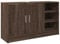 vidaXL Mueble de Lavabo Madera de ingeniería Roble marrón 90x29x55 cm