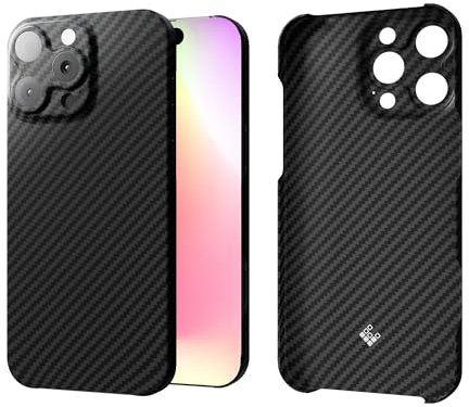 Latercase | Compatible with iPhone 16 Pro Max | Classic | Durable iPhone 16 Pro Max Phone Case | 0.6mm Thin Aramid Fiber, 10 Grams, Precision Lasercut, Full Camera Protection, Nonslip Matte Finish