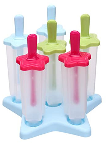 Hoement 1juego Molde De Helados De Mango y Diseño De Estrellas Para Hacer Caseras Aleatorios