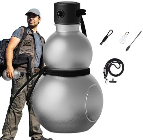 Bottiglia di zucca, Bottiglia d'acqua di zucca | Borraccia da 30 Oz per palestra da viaggio - Bottiglia d'acqua portatile riutilizzabile, brocca a prova di perdite con tappo a vite di ispirazione retr