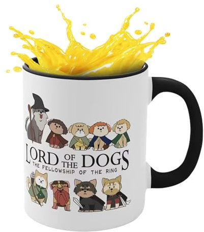 Animal Mug,Water Mugs Dog Pattern | 350ml Porcelain Coffee Mug for Animal Lovers, Cat Dog Pattern Drinking -Cups, Tea Milk -Mugs