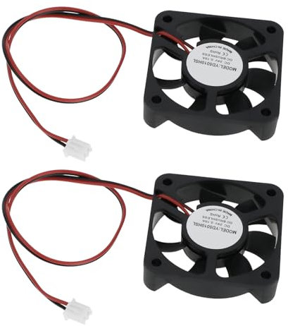 Be In Your Mind 2pcs 24V 5010 DC Miniature Bearing Turbine Cooling Fans Brushless Oil Containing Bearings with Motherboard and 3D Printer Terminal Wires