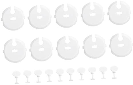 HEMOTON 20piezas Protectora De Enchufe Eléctrico Francés Para Pared Tapa Enchufes Seguridad Infantil Tapón De Seguridad Bebe