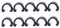 Happyyami 10pcs Buckle Bike Brake Cable Clamp Shifter Derailleur Cable Bike Cable End Crimps Bike Brake Parts Bicycle Cable Clamps Bicycle Cable Clips Bicycle c Clips Base Black