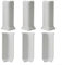 Sandyseptember Lot de 6 blocs d'angle autocollants avec plinthe, protection des bords d'angle, décoration murale intérieure pour la maison, le bureau, la cuisine (L blanc)