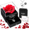 Ewige Rose mit Kette,Ewige Rosenbox,Kette Valentinstag,Herzkette,Schmuck Geschenkbox,Mit I Love You Halskette zum Valentinstag,Muttertag Weihnacht,Hochzeit Jahrestag Geburtstag Geschenk für frauen