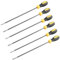 SINJEUN Lot de 6 tournevis, 3 tournevis cruciformes et 3 tournevis plats, 6 x 300 mm, longs, magnétiques