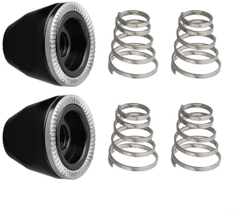 Professional Replacement Springs for Quick Release Bike Wheels 4 Skewers and 2 M5 Nuts