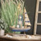 Holz Segelboot mit LED 30 x 45cm Meeresdeko Mediterran Tisch-Deko Maritim