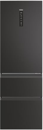 Haier 3D 60 Series 3 HTW3618ENPB Wifi Connected 185cm 60/40 No Frost Fridge Freezer - Slate Black - E Rated