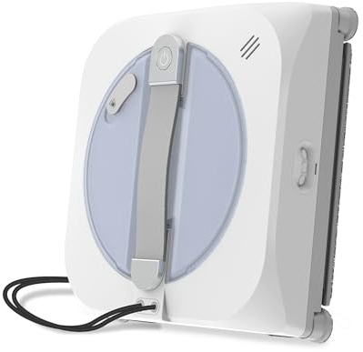 WISEBOT Robot Limpiacristales IA, Triple Pulverización y Diseño Cuadrado | Robot Limpiacristales con Triple Pulverización y potente succión para eliminar polvo, manchas y huellas con menos esfuerzo