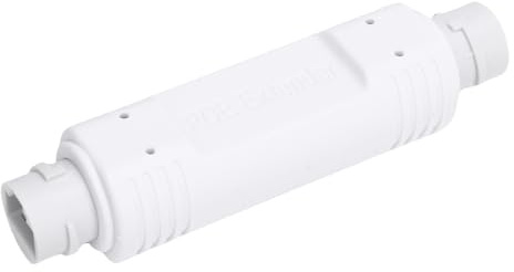 Huairdum Outdoor PoE Extender, Max 500M Power and Data Transmission IEEE802.3af / At 1000Mbps Long Distance PoE Repeater for Cameras Doorbells