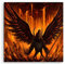 Satan Wings Leinwandbild in 60x60cm Made in Germany! Preiswerter fertig gerahmter Kunst-Druck zum Aufhängen - tolles und einzigartiges Motiv. Kein Poster oder Plakat!