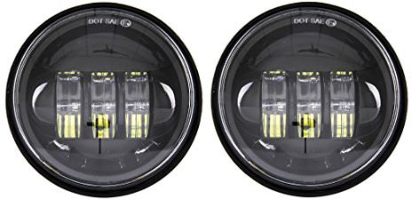 SKUNTUGUANG 4.5 inch 30W Black LED Fog Light Projector Auxiliary headlights Motorcycle Passing Lamp For Harley