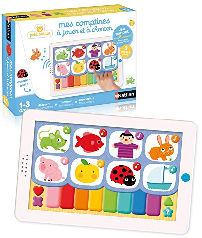 Nathan – Mes comptines à jouer et à chanter – Jeu éducatif– Jeu interactif – Découvre les comptines et apprend à les jouer au piano – De 1 à 3 ans
