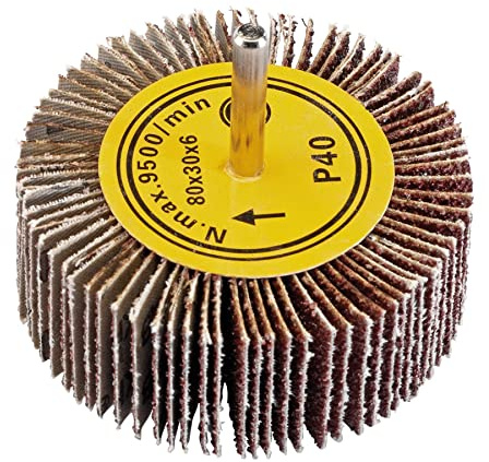 Draper Abrasive Flap Wheel (80mm x 30mm 40 Grit) (Part no: PTAFW80)