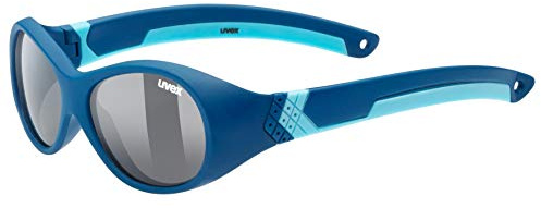 uvex sportstyle 510 - Sonnenbrille für Kinder - starker Schutz vor Sonnenstrahlung - druckfreier Sitz & perfekter Halt - darkblue/smoke - one size