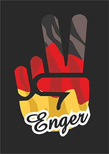 INDIGOS UG - Aufkleber - Autoaufkleber - Sticker - Deutschland - Stadt Enger - ca. 25x20 cm - Victory - Sieg - Heckscheibe, Kofferraum, Laptop, Fussball, Sport, Schule, Tuning