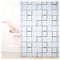 Relaxdays Duschrollo Square, wasserabweisend, Retro Badrollo Wanne u. Dusche, Deckenmontage, 160x240cm, semitransparent