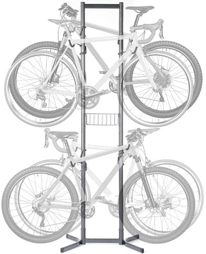Delta Cycle & Home Unisex 4 Bike Stand, Grey, 2190 x 610 mm UK