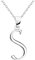 Sofia Milani - Damen Halskette 925 Silber - S Buchstaben Anhänger - 50364