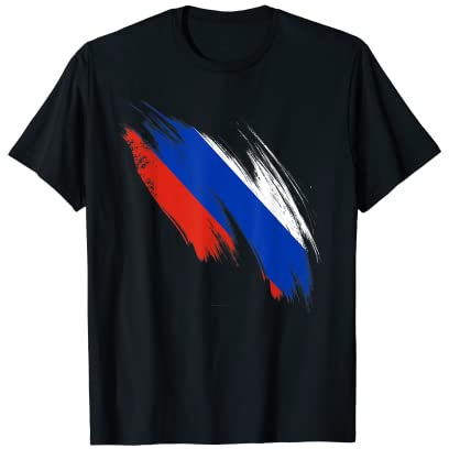 Russland Flagge Russland Russland Stolz Herz T-Shirt