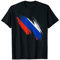 Russland Flagge Russland Russland Stolz Herz T-Shirt