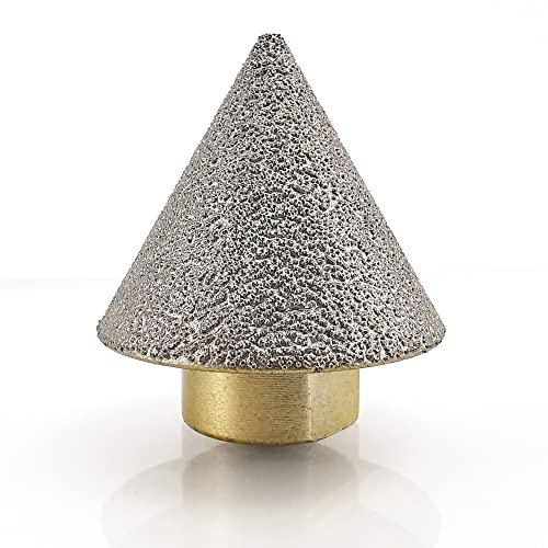 NBB Fraise à chanfreiner diamantée avec M14, pour le chanfreinage à sec ou humide de manière professionnelle sur porcelaine, céramique, carrelage, granit, marbre, pour le rognage de trous (1, CB03)