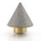 NBB Fraise à chanfreiner diamantée avec M14, pour le chanfreinage à sec ou humide de manière professionnelle sur porcelaine, céramique, carrelage, granit, marbre, pour le rognage de trous (1, CB03)