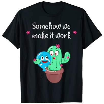 Cactus e PALLONCINO Maglietta