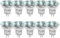 NCC-Licht 10 x Halogen Reflektor Leuchtmittel GU4 12V MR11 warmweiß dimmbar Flood 30° (35 Watt)