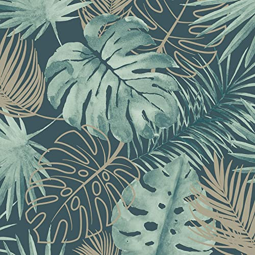 Full Roll Laguna Tropical Wallpaper Debona Green Gold Glitter Palm Leaf Jungle