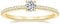 Titaniumcentral Vorsteckring Damen Eternity Ringe Schmal Rund Zirkonia Verlobungsringe Eheringe Versprechen Ring (Gelbgold,53 (16.9)
