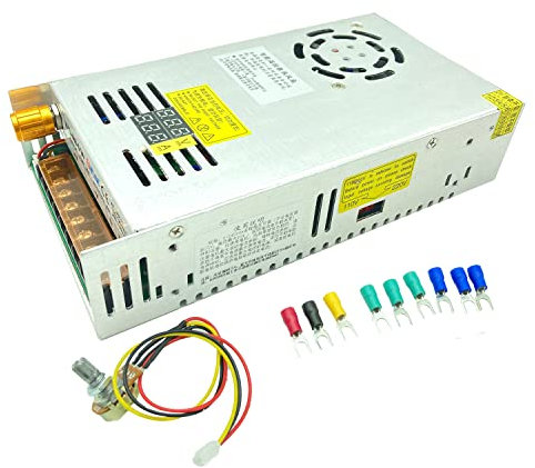 Lianshi Transformator AC-DC 0-48V einstellbar 10A480W aktuelle Spannung Dual-Digital-Anzeige DC geregelte Schaltnetzteil Anpassung an DC Drehzahlregelung Motor, wissenschaftliche Forschung Test