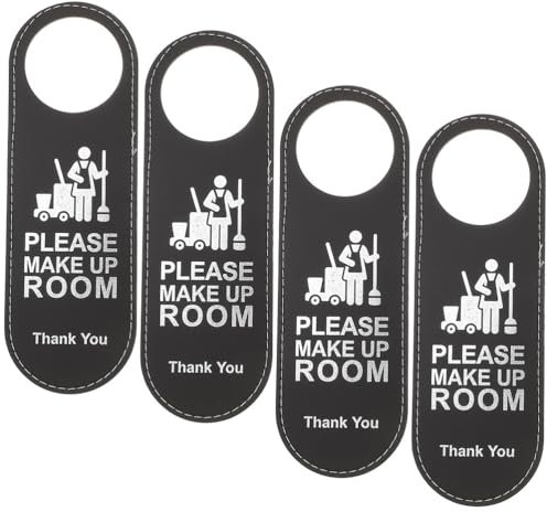 Operitacx 20 Pièces Panneau De Porte D'hôtel Affichette De Porte Pour Hôtel Panneau De Porte Pvc Panneau De Porte En Pvc Cintre De Poignées De Porte Double Face Cuir Ne Pas Déranger Bureau