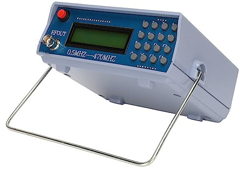 Generatore di Segnale da 0,5 MHz a 470 MHz, Contatore Generatore di Segnale Interfono Radio FM, Tester Misuratore di Frequenza da -70 a 132 DB per Aviazione/comunicazione