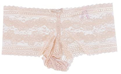 CTM® Damen Spitze Freche Unterwäsche, Hautfarben, S
