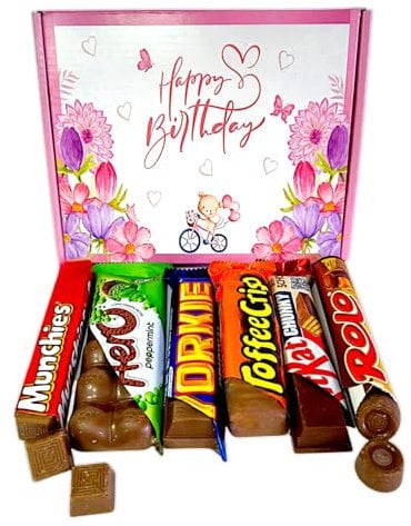Birthday Chocolate | 6 Full Sized Bars | Wish Her Happy Birthday With Chocolates | Letterbox Gift |