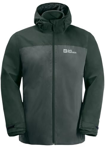 Jack Wolfskin Herren Taubenberg 3in1 Jkt M, Slate Green, XXL EU