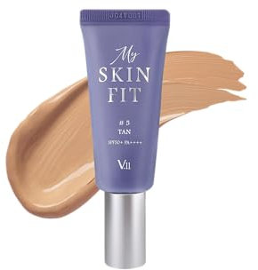 [VILLAGE 11 FACTORY] MY SKIN FIT BB CREAM (#5 TAN) Korean Skincare - Hyaluronsäure, Niacinamid und Centella Asiatica - Kollagen-Booster - Leichte Feuchtigkeitstextur - Skin glass glow